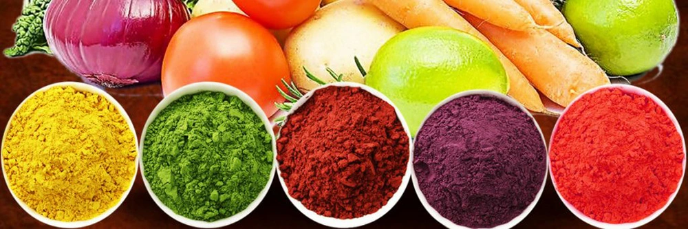Organic Food Ingredient/Food Pigment Colorant Red/Yellow/Green/Purple Natural Vegetable Powder /Fruit Powder